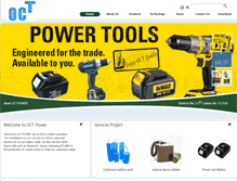Tablet Screenshot of oct-power.com